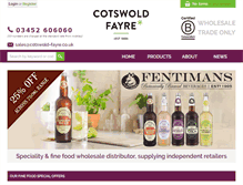 Tablet Screenshot of cotswold-fayre.co.uk